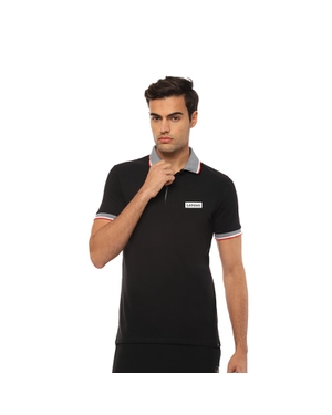 Hummel Eunike T-shirt Polo (Men)-Black with Grey